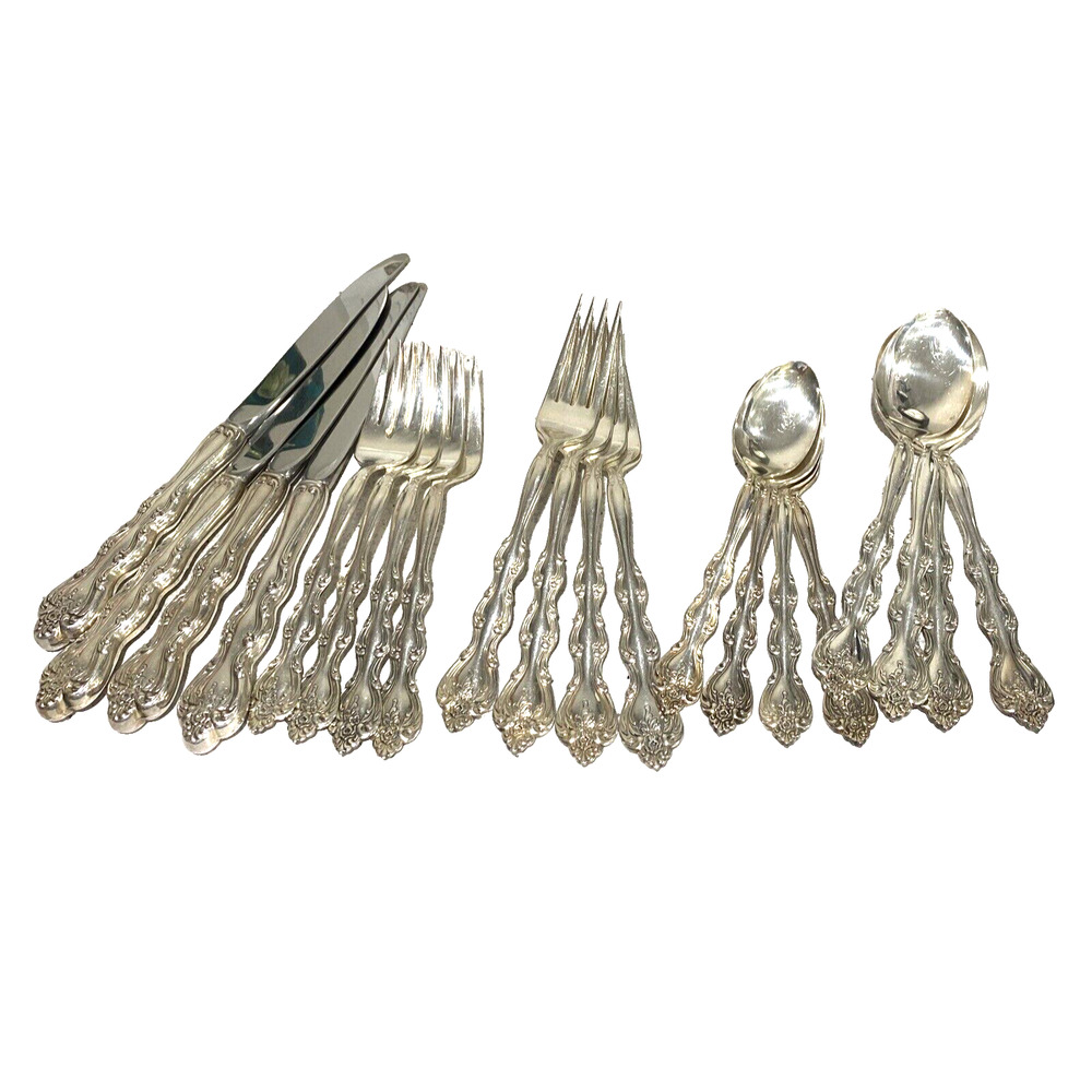 20 PC International Silverplate Interlude Flatware Set 4 place settings 1971